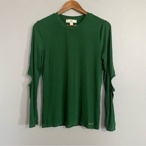 Large Green Michael Kors Long Sleeve Shirt